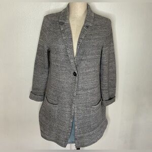 J. Jill Wearever Collection Gray SweaterBlazer